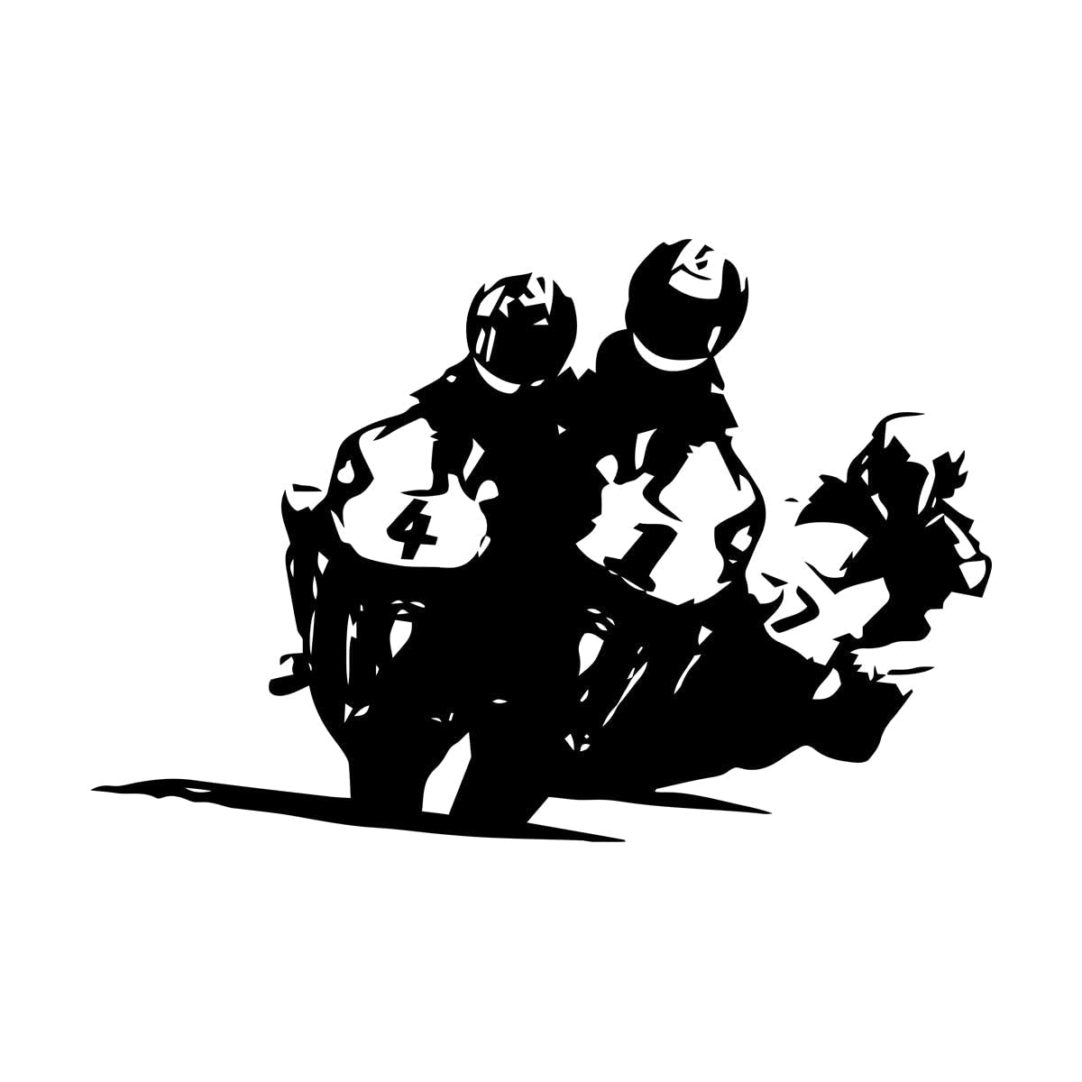 Racing Motorcycle Wall Decals Living Room Sofa Background Wall Decoration Vinyl Window Door Waterproof Wall Stickers Large - 57x84cm โ image 1