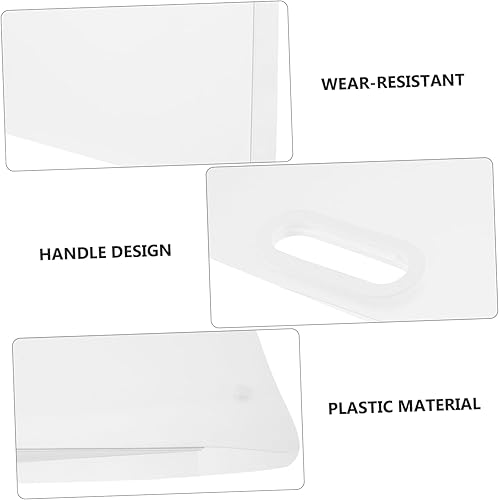 Miniatura 6 de STOBOK Sobres de plástico transparente con clip de almacenamiento, carpetas de bolsillo, organizador de plástico pequeño, suministros de oficina,
