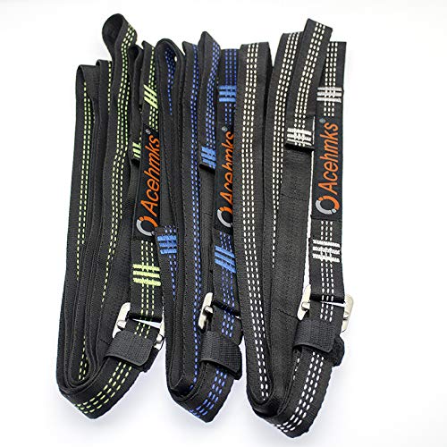 Acehmks 11 Foot X 2 Pieces Suspension System Webbing with Cinch Buckle Hammock