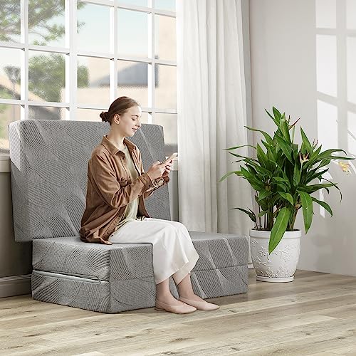 Turnkey-Sleep-Folding-Mattress-6-Inch-Twin-Foldable-Memory-Foam-Trifold-Mattress-Topper-with-Washable-Breathable-Cover-75-x-38-x-6