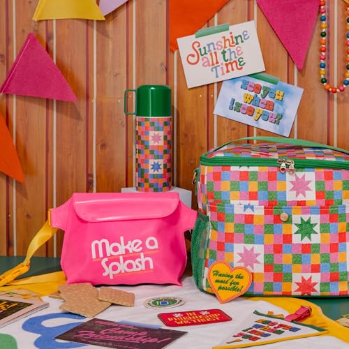 ban.do Pink Waterproof Bag, 10" x 6" x 3.25" Belt Bag with Buckle Strap and Foldover Pocket, Make a Splash4