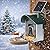ChirpingPal™ AI Smart Bird Feeder with Camera | 2.5K HD Live View & Photos | Night Vision | 10,000+ Species ID | Solar-Powered with Built-in Battery | with Bird Bath Kit | Green & White