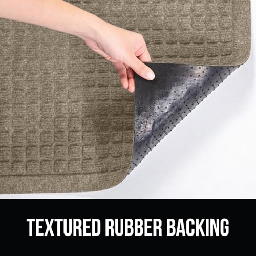 image for GORILLA GRIP Front Door Mat, Indoor Outdoor Ultra Absorbent HydroAbsor