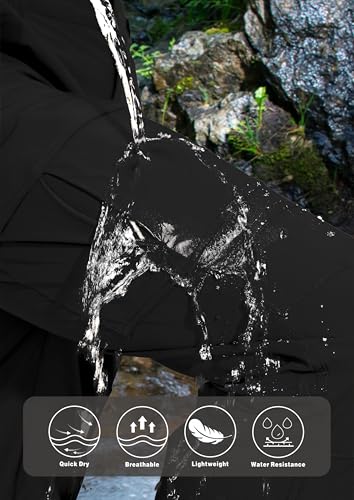 Work Pants for Men Waterproof Lightweight Quick Dry Travel Fishing Camping Men Hiking Cargo Pants Outdoor 6 Pockets3