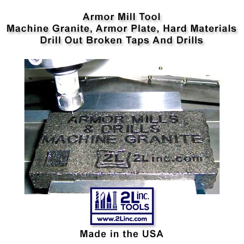 Miniatura 3 de Fresadora de armadura, fresadora de carburo sólido de 2 flautas estilo herramienta máquinas de granito, placa de armadura, acero endurecido,