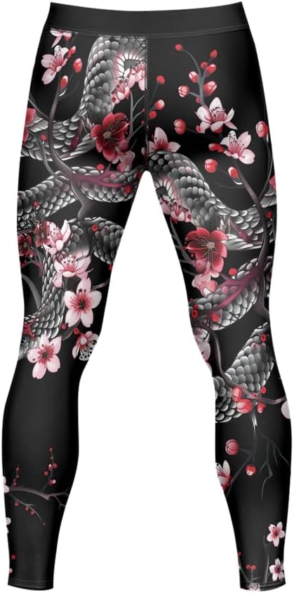 FORMONIES Snake Performance Spats – Men’s Compression Fight Tights for MMA, Wrestling, BJJ & Training