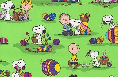 Amazon Snoopy Peanuts Easter 45cmx54cm スヌーピー ピーナッツ イースター Usaコットン 布 生地 通販