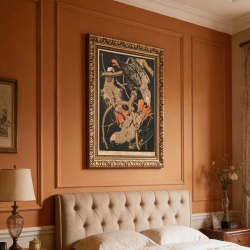 Poster perroquets gris Bresslern-Roth tableau déco facile à poser