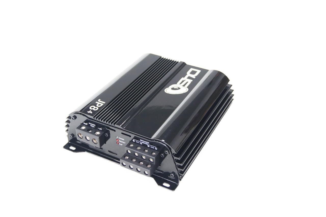 DOWN4SOUND JP8 V1.5 - Black Gloss | 800+ WRMS CAR Amplifier