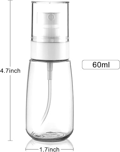 Miniatura 3 de Paquete de 2 botellas de tamaño de viaje, botellas de aerosol de niebla fina, aprobadas por la TSA, botella de spray cosmética recargable a prueba