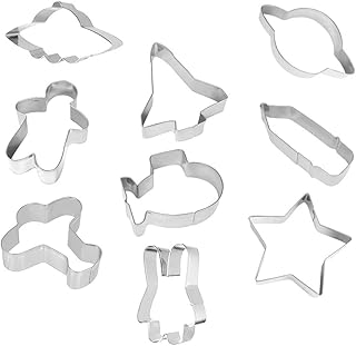 Amosfun Cosmos Series Shape, Cute Baking Mould, Decorated Cookies, Cookie Cutter, Painting Stencils for Children, Chocolat...
