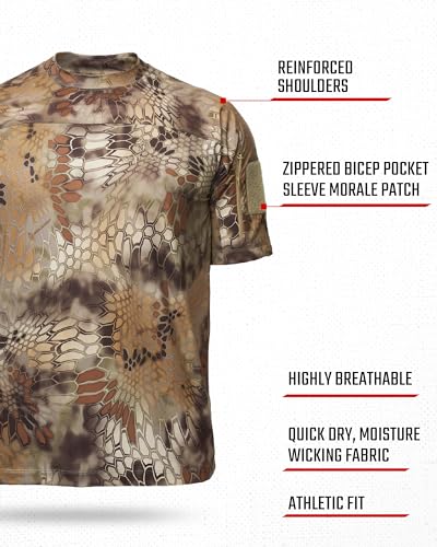 Kryptek Men’s Valhalla 2 Short Sleeve, Lightweight Camo Hunting Shirt3