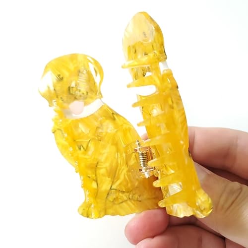 Miniatura 4 de Golden Retriever - Pinzas para el pelo de acetato de celulosa, pinzas pequeñas para mujer