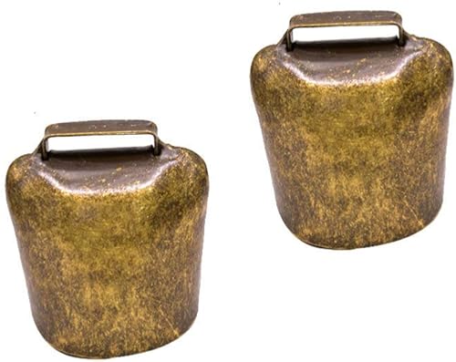 Campanas de metal Campanas de metal, 2 unidades, vaca, caballo, oveja, pastoreo, campanas de cobre, campanas de bronce vintage, ganado ganado,