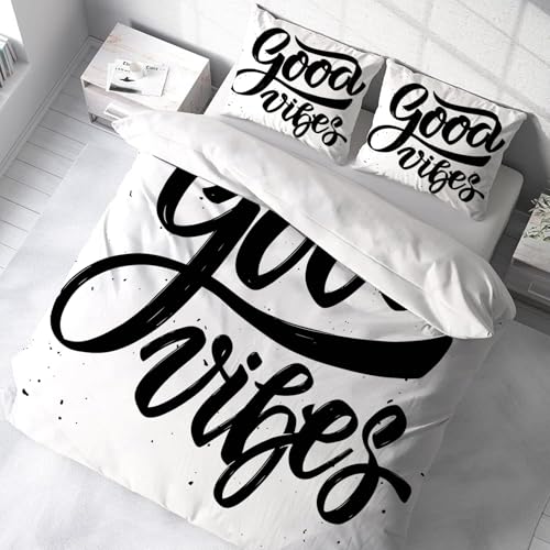 Ensemble de literie 100% microfibres 228x264cm avec 2 taies d'oreiller Motivation - 3