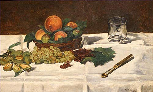 Peinture à l'huile sur toile Nature morte aux fruits Eduard Manet 03