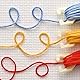 DMC - Stichschleifen 10er Pack, Sticktwist-Halter