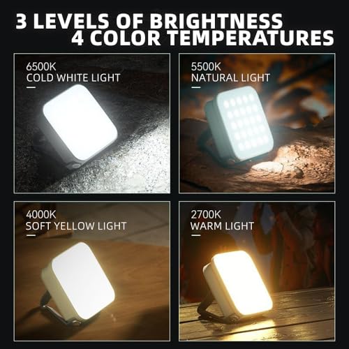 Image of WARSUN Solar Charging Camping Lantern Flashlight, 800 Lumens, Hangable Emergency Light, Portable Power Bank, Suitable for Outdoor, Camping, Emergency.