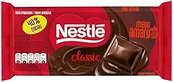 CHOCOLATE NESTLÉ CLASSIC MEIO AMARGO 90g