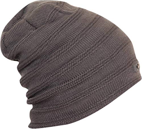 DELHITRADERSS Winter Slouchy Lining Beanie Woolen Cap for Men & Women(Grey)