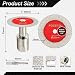 Mini Diamond Glass Cutting Disc - FOCSTOL 5pcs 50mm Saw Blade and 1pc M14 Flange Shank for Glass Jade Marble Granite Artificial Stone Porcelain Tile Ceramic
