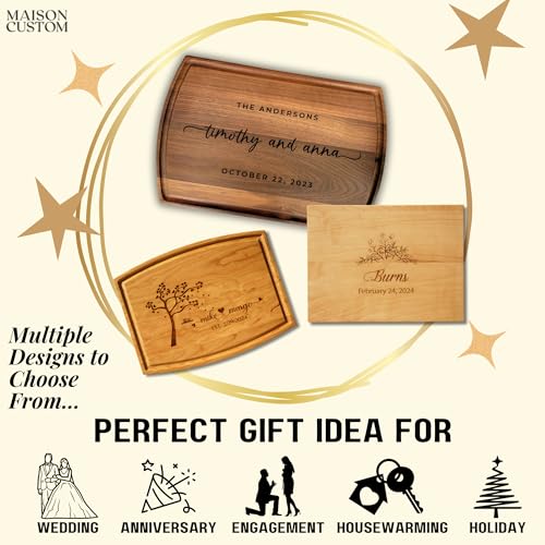 Tabla de cortar rectangular de madera personalizada miniatura 2