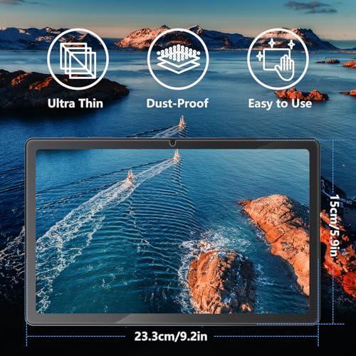 Protector de Pantalla Vidrio Templado 9H para REVVL Tab 2 10.1" miniatura 2