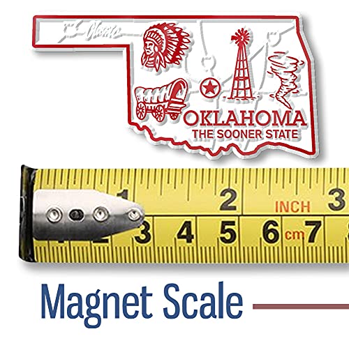 Imán Decorativo Pequeño Oklahoma de Goma 3D miniatura 2
