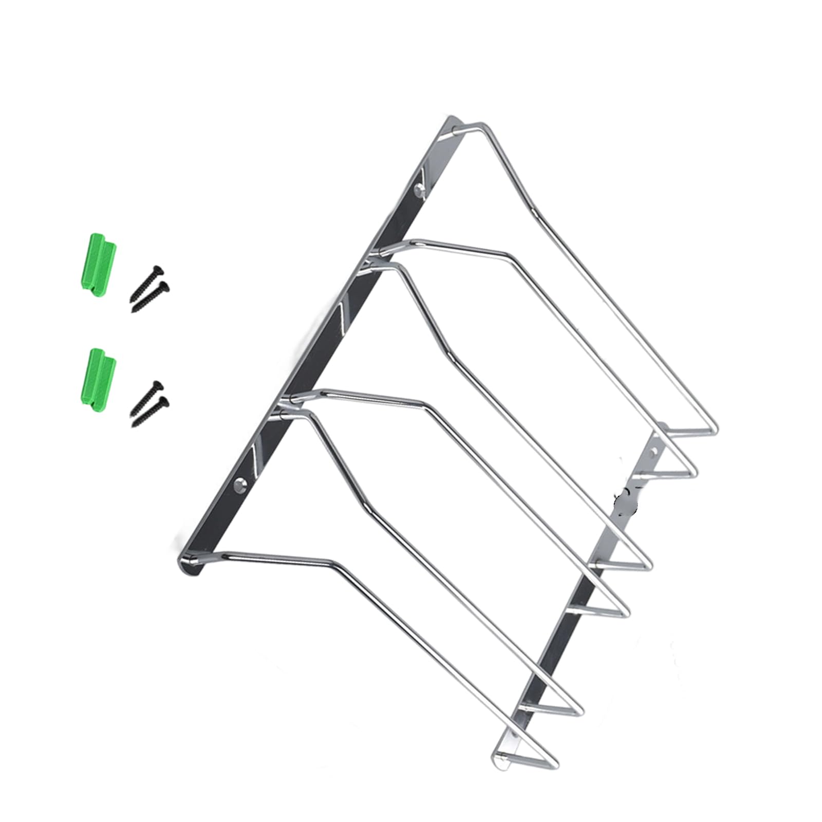 LUCKGONI Nonrust Steel Wine Glass Holder Innovative Space Saving Hanging Rack For Kitchen Cabinet Under Mount Storage