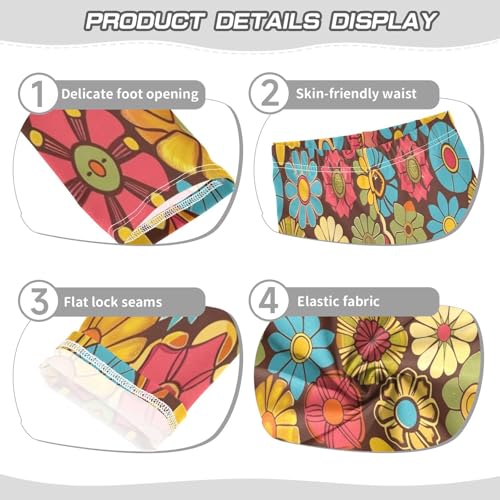 Bolaz Toddler Girls Leggings Printed Yoga Pants Leggings Flower Mushroom for Kids3