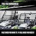 TerraRider Tilting UTV Windshield Compatible with Polaris Ranger (2009 XP+ Round Roll Bars) - Standard 3/16