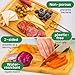 GREENER CHEF 12 Inch Small Bamboo Cutting Board with Lifetime Replacements - Small Wooden Chopping Board for Kitchen, Meat, Vegetables, Cheese, Bread, Charcuterie, and Everyday Food Prep