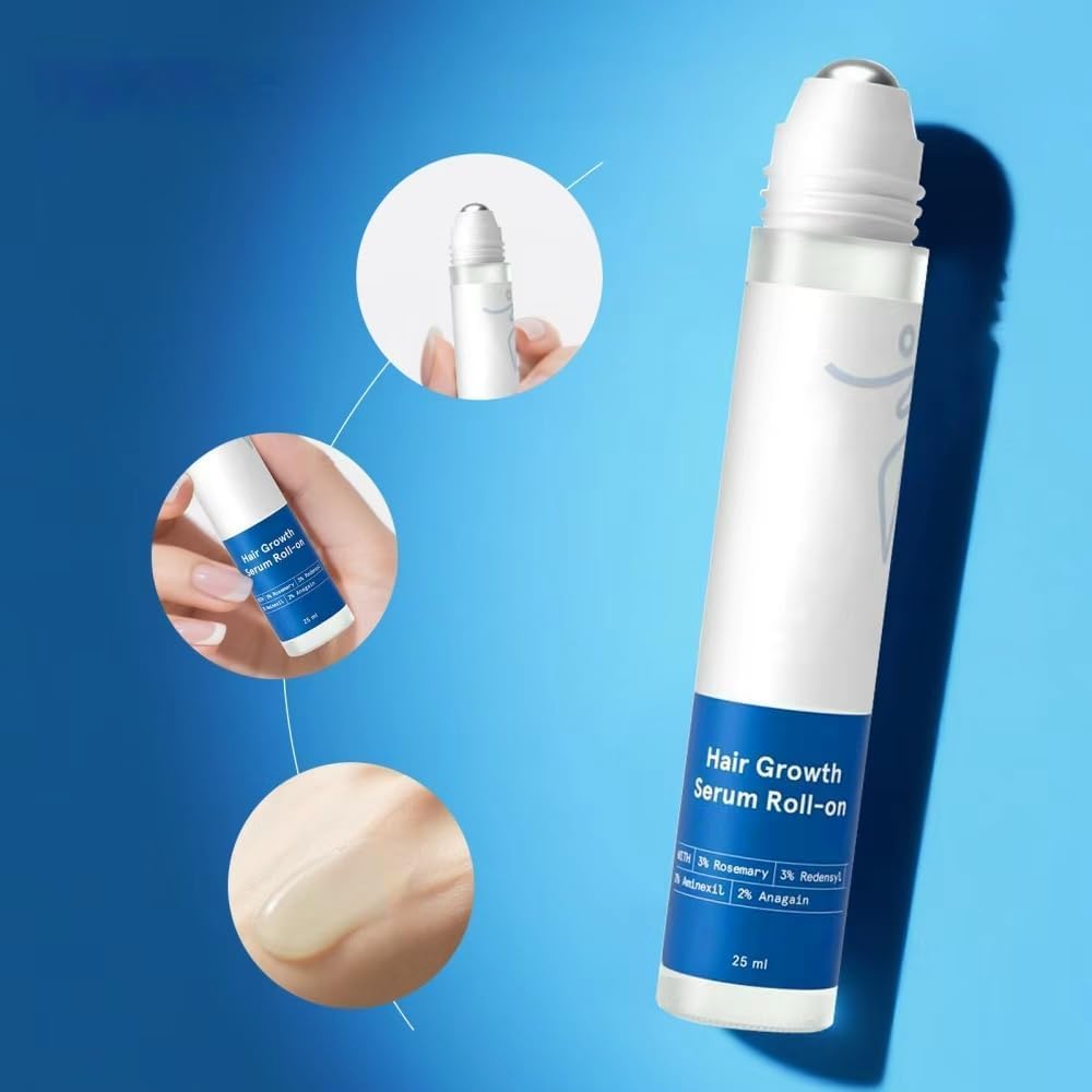 Depura - Siero per Capelli – Roll On Anti-Caduta, Fortifica Radici, Capelli più Spessi in Poche Settimane (1pcs)