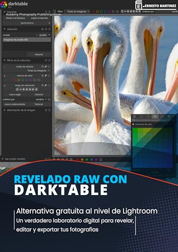 Logiciel Darktable et guide de developpement RAW livre broche espagnol - 2
