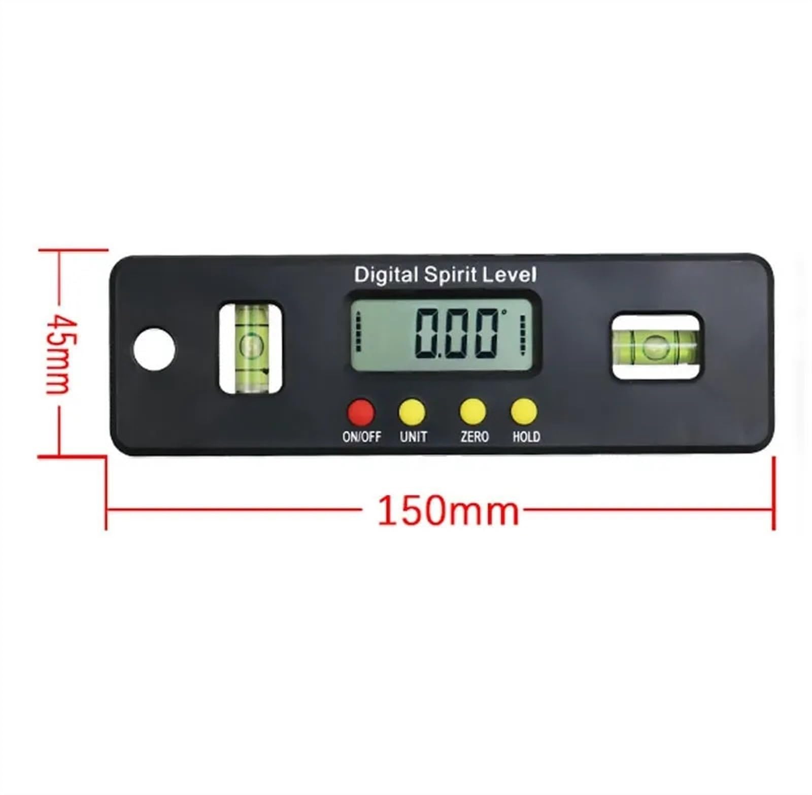 100/150/200mm cyfrowy poziomica elektroniczny miernik kąta kątomierz celownik kątowy skosu z podstawą magnetyczną