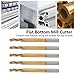 3 Flute Mill Flat Bottom, Tungsten Steel Milling, Ti Plated End Mill for 3D Engraving, 3175. x 25. x 8 x 40 Industrial Supplies, and Oxidation for