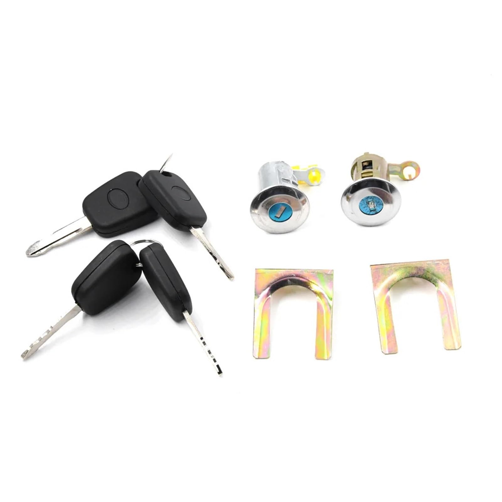 Hzsmyxgs One Color Car Door Lock Compatible With Toyota For Aygo_b1_ 1.0 2005-2014 9170.Y8 1608746380 9135S2 9136.T0 Car Cylinder Door Lock Barrel Key Set
