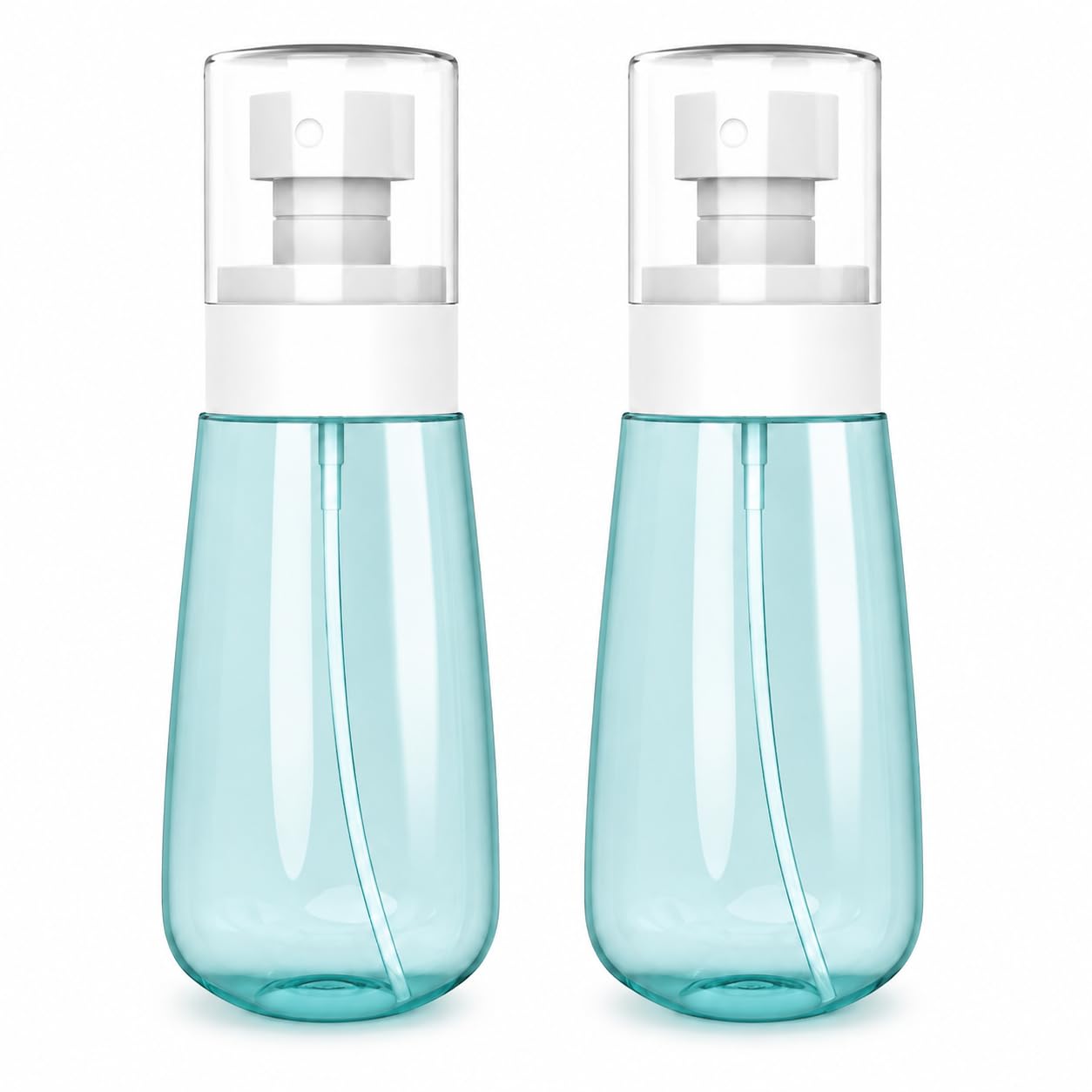 Zollyss Plastic Spray Bottles, 100ML, Set of 2, Transparent Refillable Fine Mist for Toiletries, Perfume, Toner, Travel Cosmetics-image-4