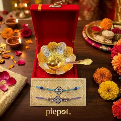 Image of Rakhi for Brother l Rakhi Gift Set l Rakhi Gift For Brother l Rakhi with Gift Bowl Set