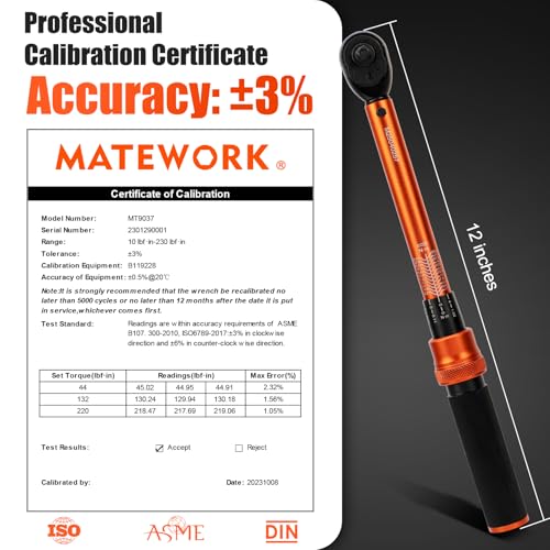 50PCS Inch Pound Torque Wrench Set