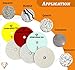 Superior Diamond Tools 3 Step Diamond Polishing Pads - Wet or Dry - Granite, Quartz, Marble, Concrete, Terrazzo - High Temperature Resistance - White Resin - 4'' Hook and Loop Backing - 3 Pads