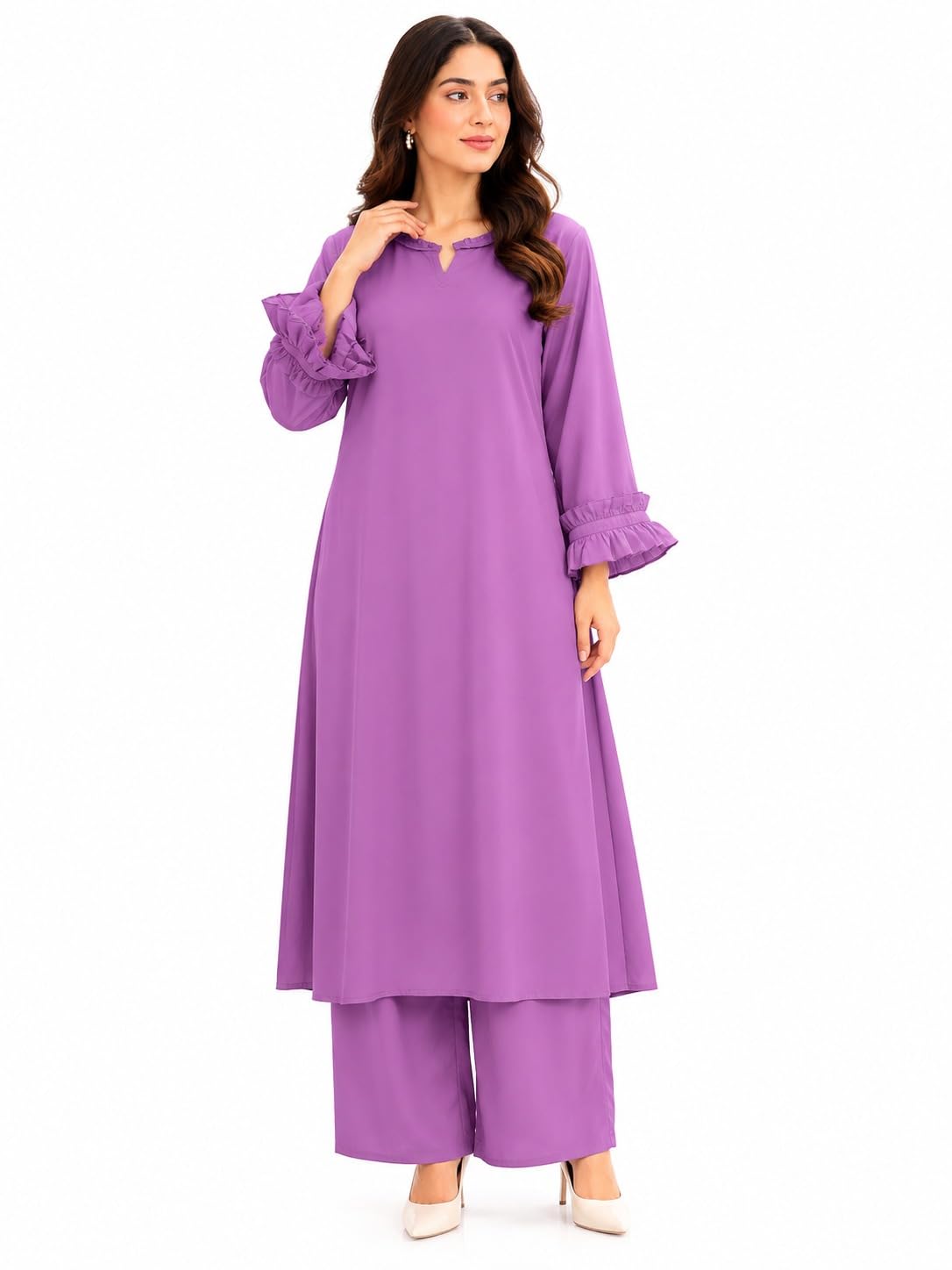 idalia Rayon Solid A-Line Women Stylish Boat Neck Designer Kurta Set with Pant-picture-44