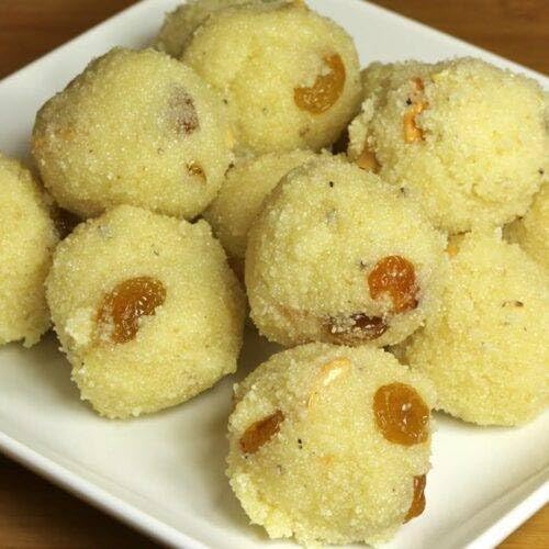 Image of COCOME - Ravva Laddu (Rava Ladoo) Traditional Indian Sweet | Fresh Homemade Style | Perfect for Festivals & Gifting - (500 grams)