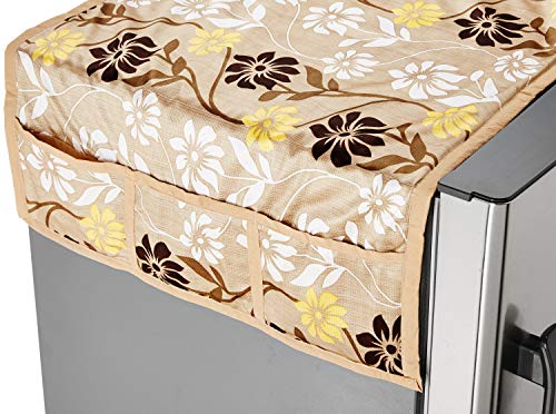 Image of Amazon Brand - Solimo Polyester Fridge Top Cover, Gold