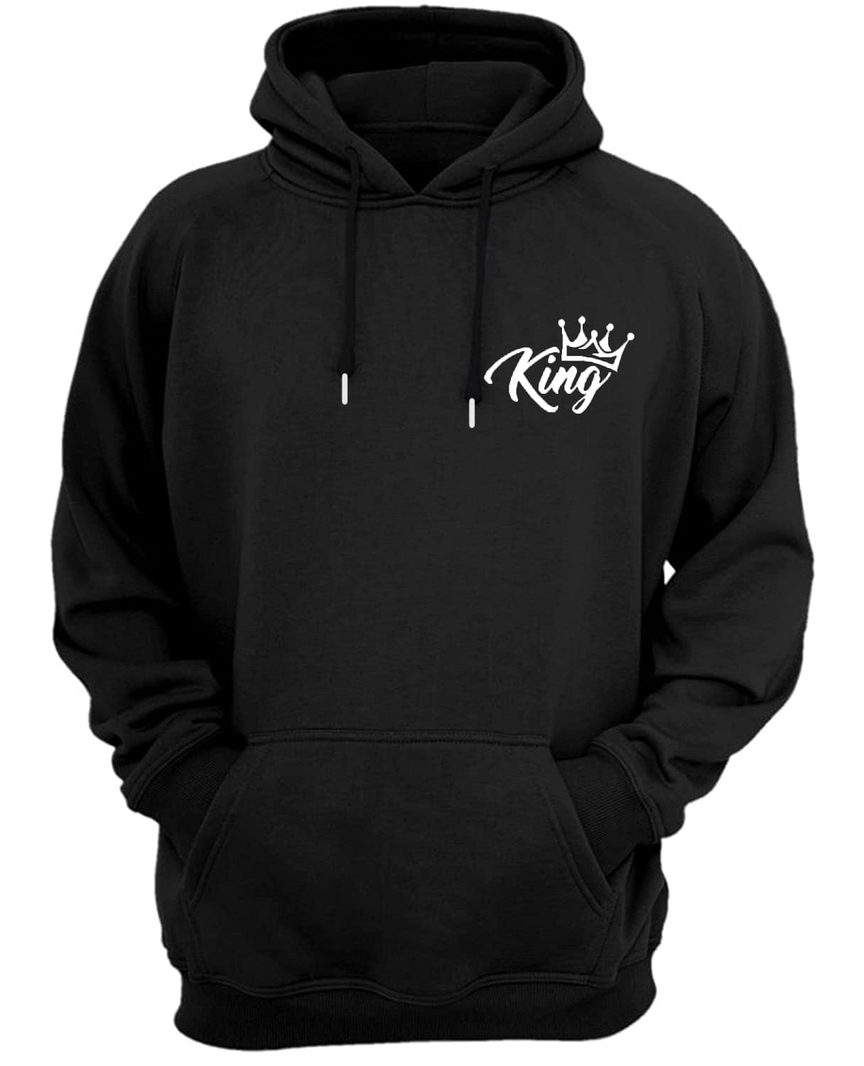 F GALLERYMen's Printed Fleece Hooded Sweatshirt