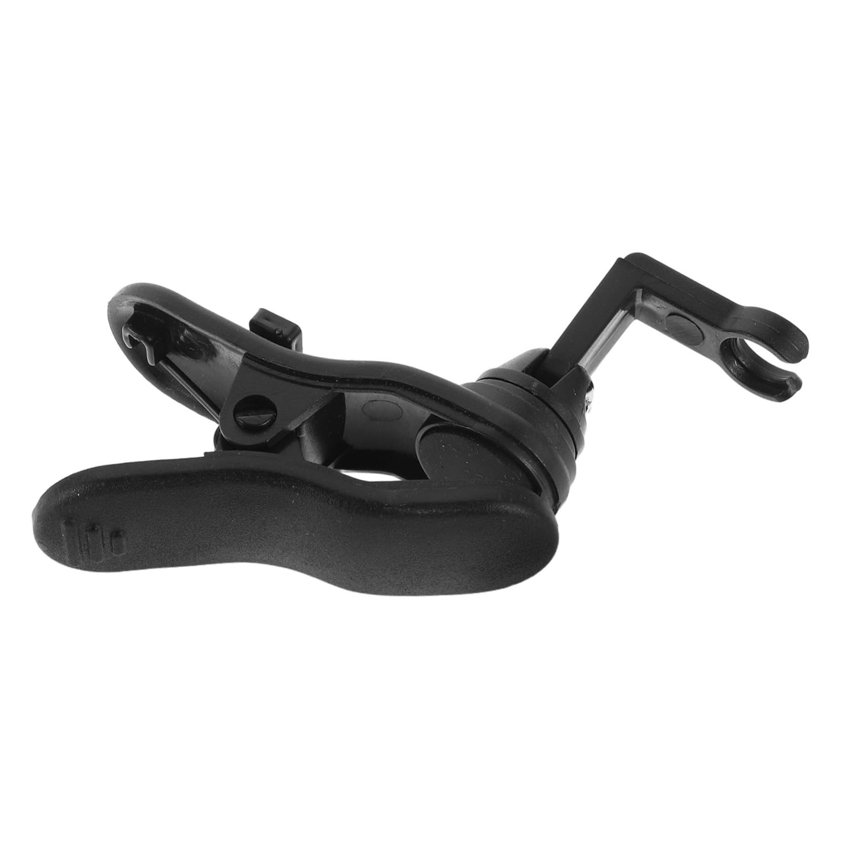 FUNOMOCYA Microphone Clip for Wind Instruments Lightweight Flute Mic Clamp Holder with High Fidelity Transmission and Quick Installation for Musicians and Performers