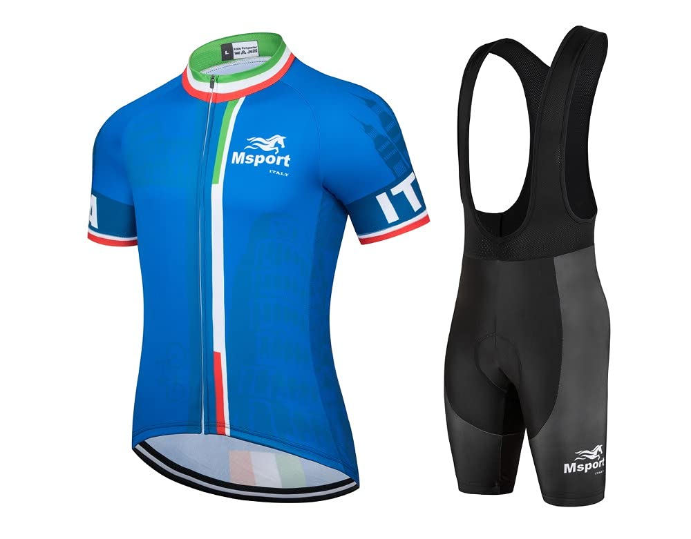 Abbigliamento ciclismo Set completo Tuta Bici Maglia + Salopette Pantaloncini