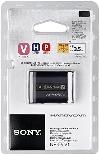 Sony NP-FV50 Rechargeable Battery Pack (Retail Packaging) image 2