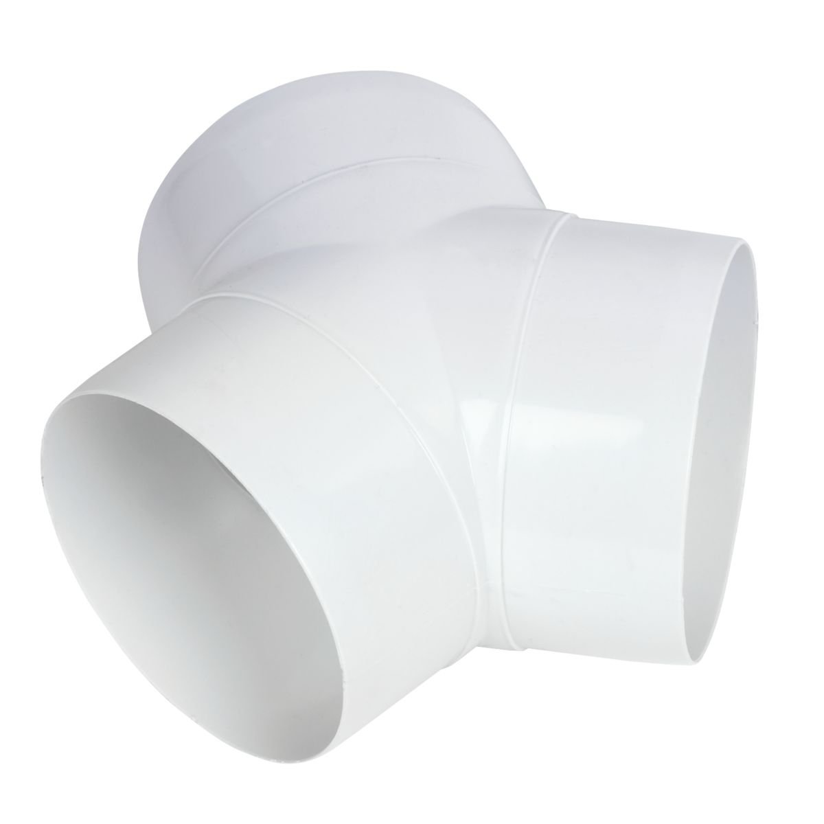 3 x Airvent 404144 Ventilation Ducting 'Y' Pieces - 100mm (White)