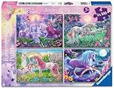 Puzzle Unicornios Magicos 4x100pzs